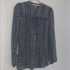 Women’s lucky brand blouse with beading